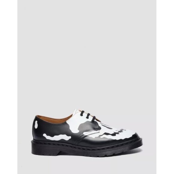 Supreme FW25 Dr Martens 1461 3-Eye Shoes Skull Black & White Size: 10 NIB - Picture 5 of 10